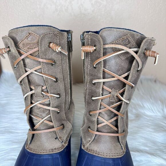 SPERRY TOP SIDER SYREN MISTY Women's Waterproof Duck Fleece Lined Boots Size 8 - Picture 3 of 15
